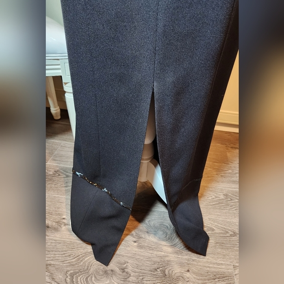 Sequin Evening Gown with Sequin Detail at Bodice and Bottom of Dress - Picture 9 of 11